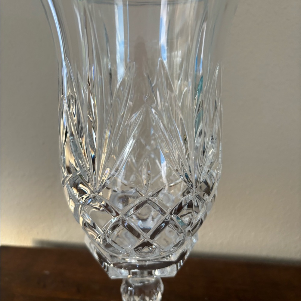 Godinger Lexington hurricane lamp, made from 24% lead crystal - Picture 2 of 7